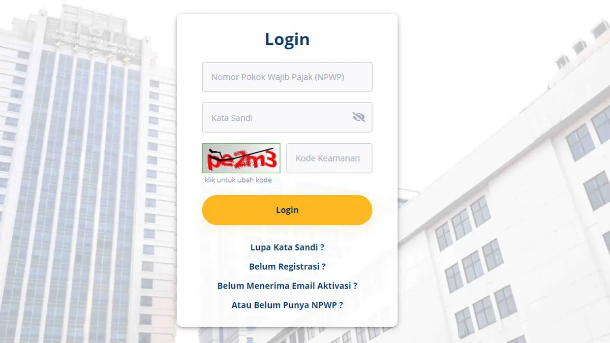 cara daftar djp online tanpa efin