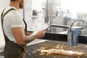 Laser cutting metal